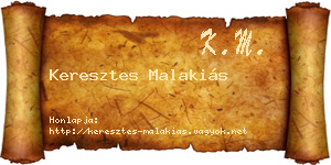 Keresztes Malakiás névjegykártya